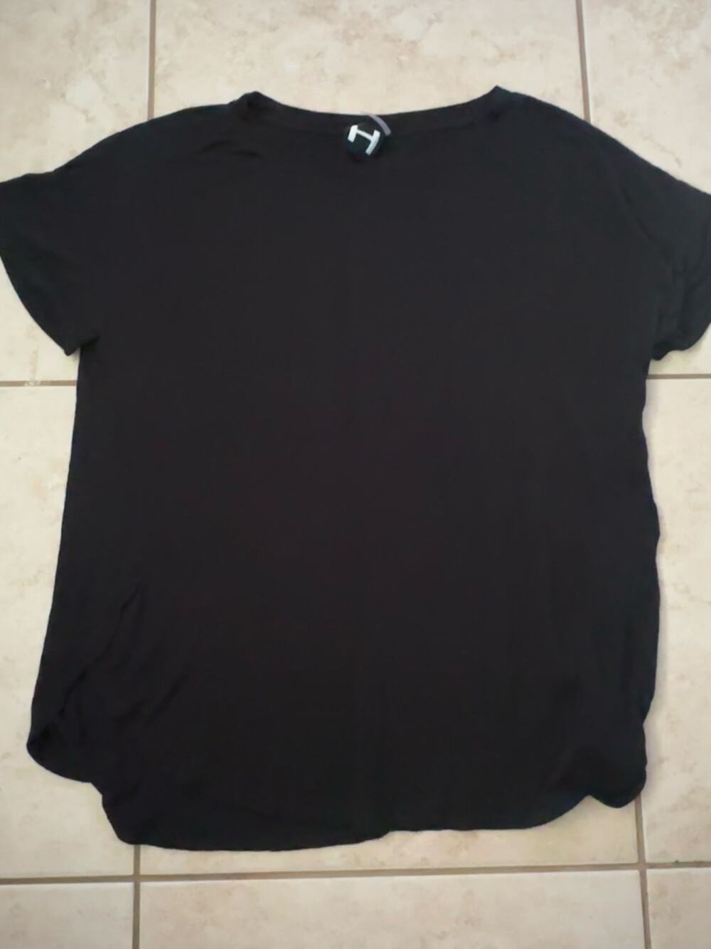 H by Bordeaux Black Dolman Sleeve Soft Stretch Top Women’s Size M